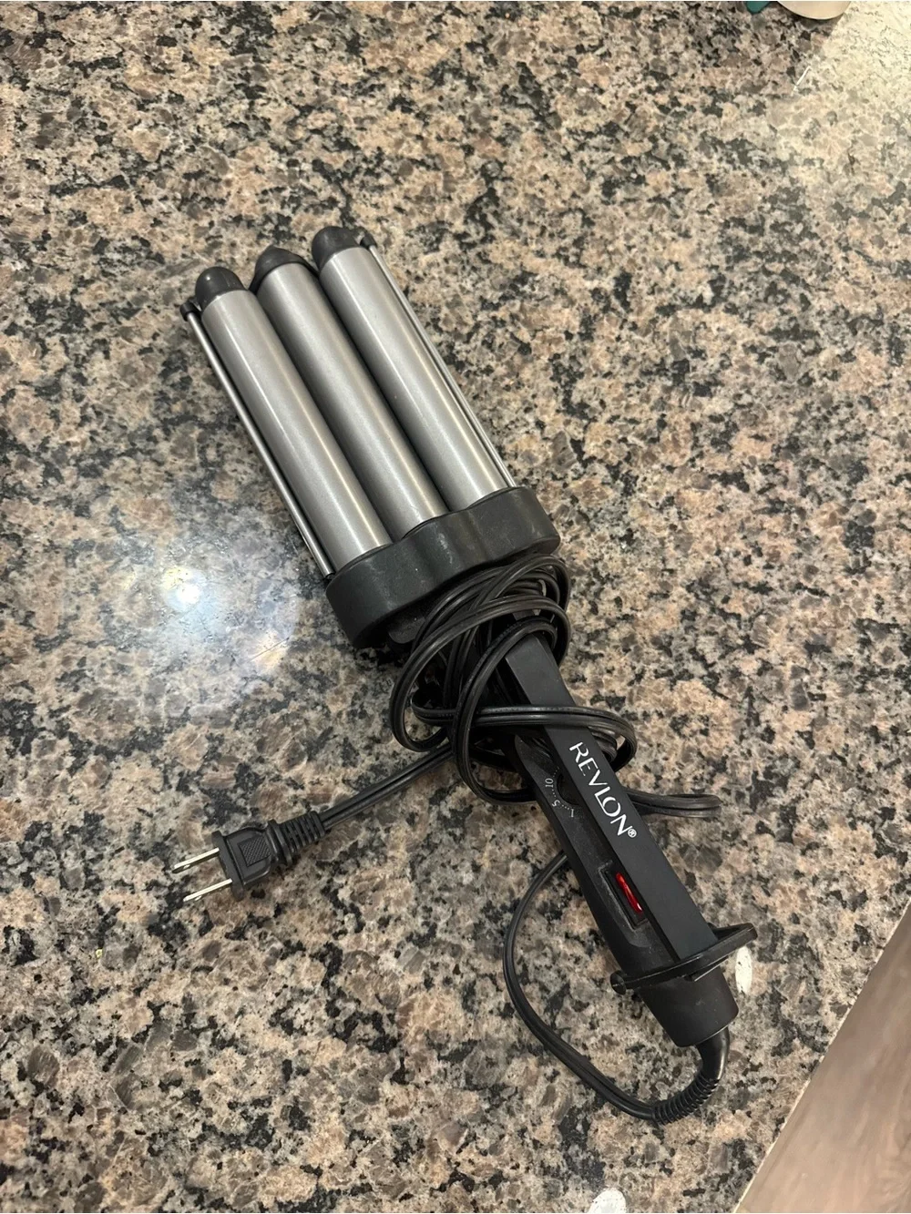 Revlon Triple Barrel Waver in Silver and Black